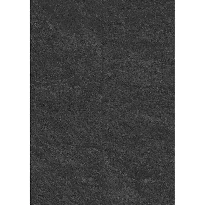 Egger Laminat Aquadura+ - Scivaro Schiefer, 1.292 x 327 x 7,5 mm - Schwarze Schiefertextur mit subtilen Details, ideal als Hintergrund oder für Designprojekte. Die dunkle Farbgebung verleiht Eleganz.
