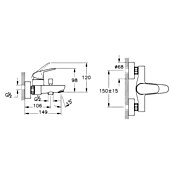 VitrA Flow Round Badewannenarmatur (Chrom, Glänzend) | BAUHAUS