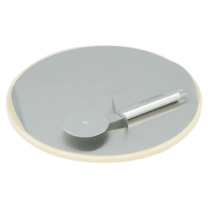 Campingaz Barbacoa de gas Onyx Premium + Piedra para pizza y cortador (Superficie de la parrilla (An x Pr): 61 x 46 cm, 3,4 kW, Número de quemadores: 4) | BAUHAUS