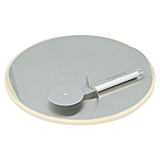 Campingaz Piedra para pizzas + cortador (Diámetro: 30 cm, Piedra natural/Acero inoxidable)