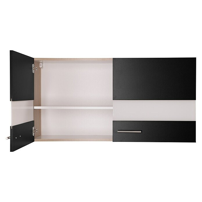 Respekta Merle Hängeschrank (B x T x H: 110 x 34,6 x 56,1 cm, Schwarz) | BAUHAUS