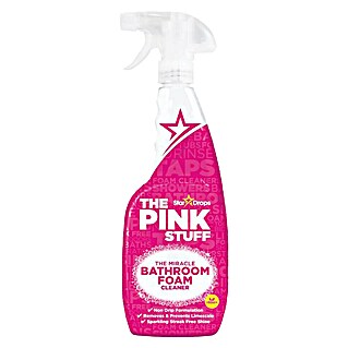 Star Drops The Pink Stuff Dusche- & Badreiniger The Miracle Bathroom Foam Cleaner (750 ml, Flasche mit Sprühkopf)