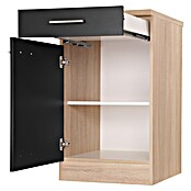 Respekta Merle Unterschrank (B x T x H: 50 x 60 x 84,8 cm, Schwarz) | BAUHAUS