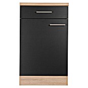 Respekta Merle Unterschrank (B x T x H: 50 x 60 x 84,8 cm, Schwarz) | BAUHAUS