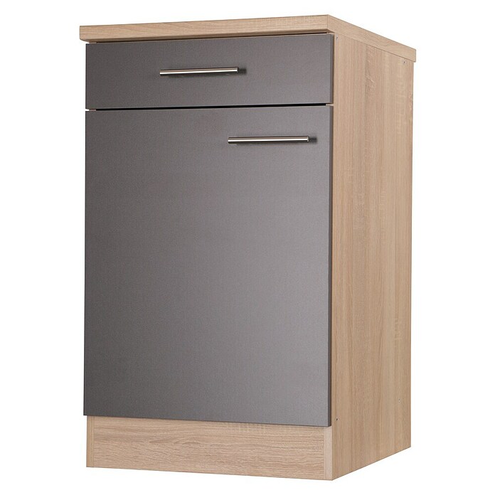 Respekta Merle Unterschrank (B x T x H: 50 x 60 x 84,8 cm, Grau) | BAUHAUS