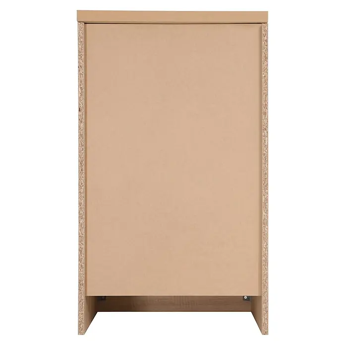 Respekta Merle Unterschrank - B x T x H: 50 x 60 x 84,8 cm, Schwarz - Produktansicht eines hellbraunen Möbelstücks aus Holzwerkstoff mit schlichtem Design und stabilen Seitenwänden für vielfältige Einsatzmöglichkeiten.