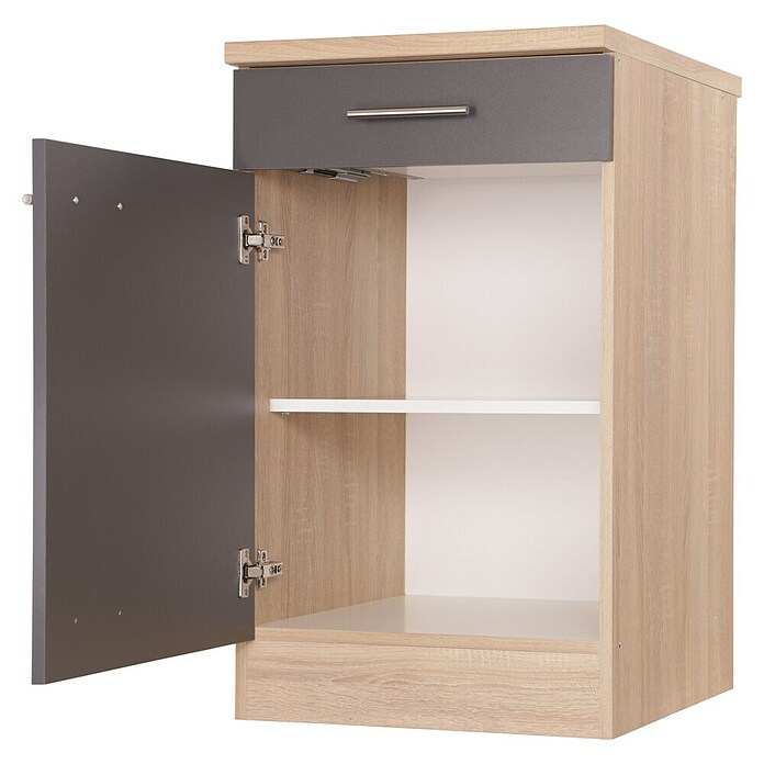 Respekta Merle Unterschrank (B x T x H: 50 x 60 x 84,8 cm, Grau) | BAUHAUS