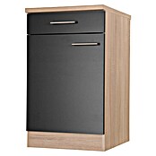 Respekta Merle Unterschrank (B x T x H: 50 x 60 x 84,8 cm, Schwarz) | BAUHAUS