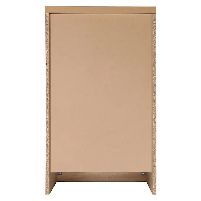 Respekta Merle Küchen-Unterschrank - B x T x H: 50 x 60 x 84,8 cm, Grau - Nahaufnahme einer Spanplatte, die die Textur und Konstruktion des Materials hervorhebt.