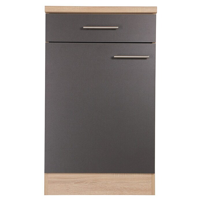 Respekta Merle Unterschrank (B x T x H: 50 x 60 x 84,8 cm, Grau) | BAUHAUS