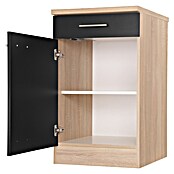 Respekta Merle Unterschrank (B x T x H: 50 x 60 x 84,8 cm, Schwarz) | BAUHAUS