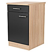 Respekta Merle Unterschrank (B x T x H: 50 x 60 x 84,8 cm, Schwarz) | BAUHAUS