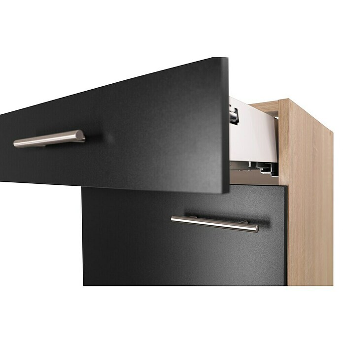 Respekta Merle Unterschrank (B x T x H: 50 x 60 x 84,8 cm, Schwarz) | BAUHAUS