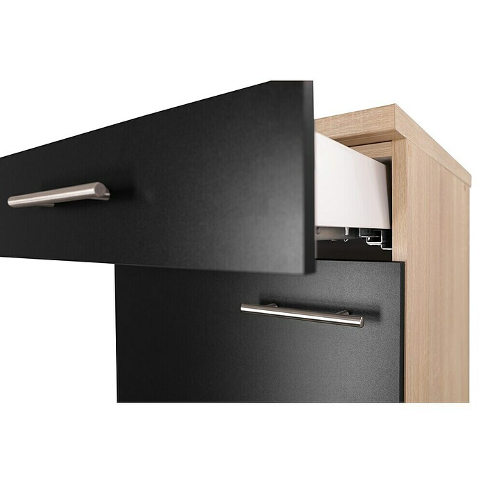 Respekta Merle Unterschrank (B x T x H: 50 x 60 x 84,8 cm, Schwarz) | BAUHAUS