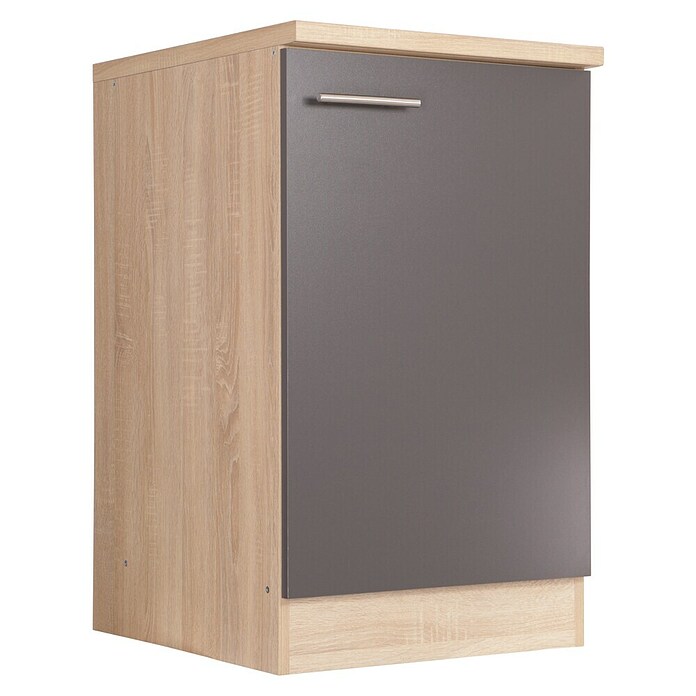 Respekta Merle Spülenunterschrank (B x T x H: 50 x 60 x 84,8 cm, Grau) | BAUHAUS
