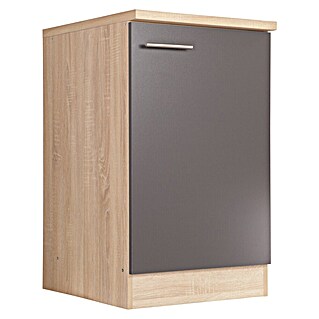 Respekta Merle Spülenunterschrank (B x T x H: 50 x 60 x 84,8 cm, Grau)