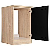 Respekta Merle Spülenunterschrank (B x T x H: 50 x 60 x 84,8 cm, Schwarz) | BAUHAUS