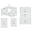 Respekta Merle Spülenunterschrank (B x T x H: 100 x 60 x 84,8 cm, Weiß) | BAUHAUS