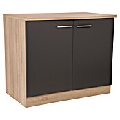 Respekta Merle Spülenunterschrank (B x T x H: 100 x 60 x 84,8 cm, Grau) | BAUHAUS