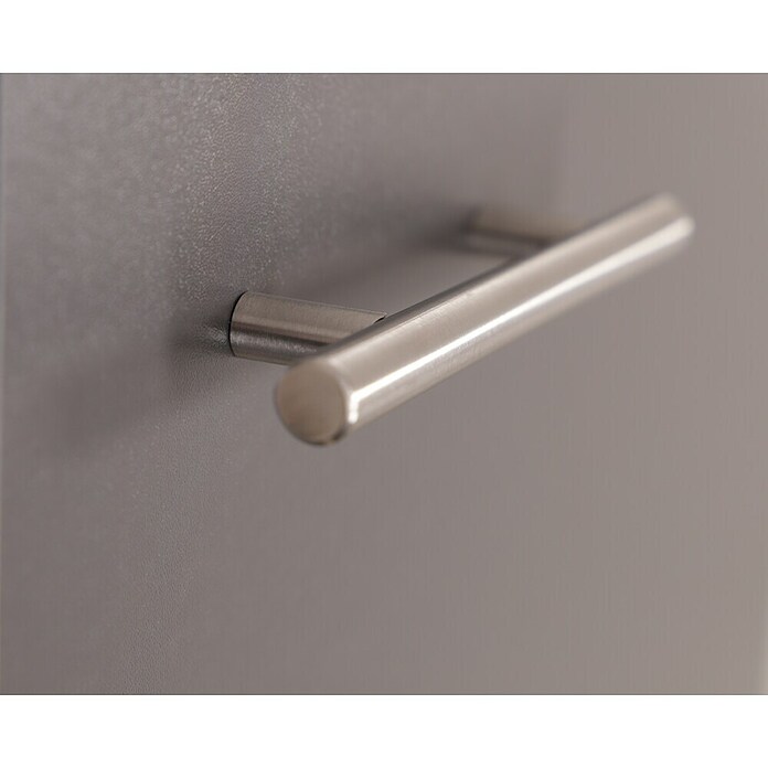 Respekta Merle Miniküche Set 6 (Breite: 100 cm, Grau, 1 x Spülenunterschrank, 2 x Oberschränke, 1 x Edelstahlkochmulde) | BAUHAUS