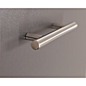 Respekta Merle Miniküche Set 6 (Breite: 100 cm, Grau, 1 x Spülenunterschrank, 2 x Oberschränke, 1 x Edelstahlkochmulde) | BAUHAUS