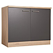 Respekta Merle Spülenunterschrank (B x T x H: 100 x 60 x 84,8 cm, Grau) | BAUHAUS