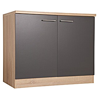 Respekta Merle Spülenunterschrank (B x T x H: 100 x 60 x 84,8 cm, Grau)