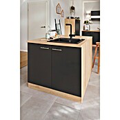 Respekta Merle Spülenunterschrank (B x T x H: 100 x 60 x 84,8 cm, Grau) | BAUHAUS