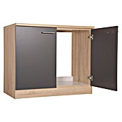 Respekta Merle Spülenunterschrank (B x T x H: 100 x 60 x 84,8 cm, Grau) | BAUHAUS