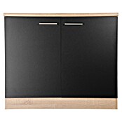 Respekta Merle Spülenunterschrank (B x T x H: 100 x 60 x 84,8 cm, Schwarz) | BAUHAUS