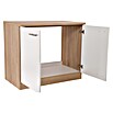 Respekta Merle Spülenunterschrank (B x T x H: 100 x 60 x 84,8 cm, Weiß) | BAUHAUS