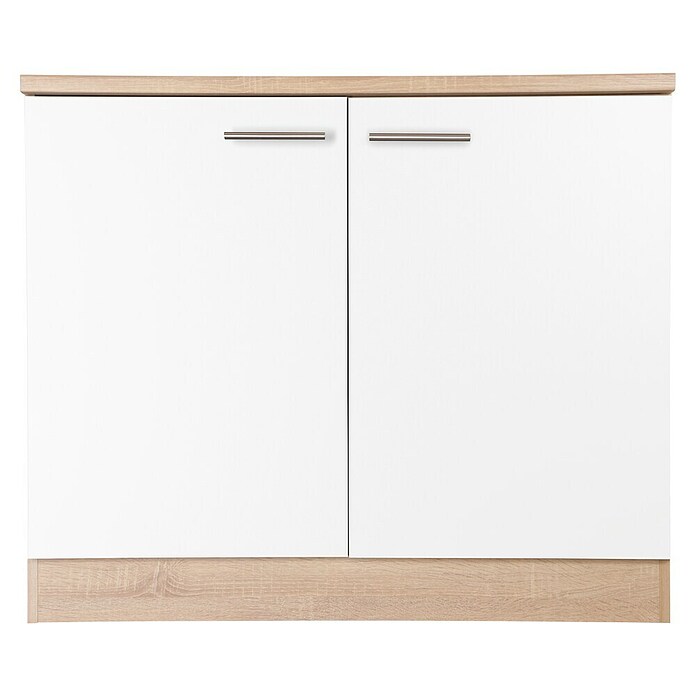 Respekta Merle Spülenunterschrank (B x T x H: 100 x 60 x 84,8 cm, Weiß) | BAUHAUS