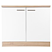 Respekta Merle Spülenunterschrank (B x T x H: 100 x 60 x 84,8 cm, Weiß) | BAUHAUS