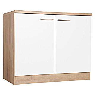 Respekta Merle Spülenunterschrank (B x T x H: 100 x 60 x 84,8 cm, Weiß)