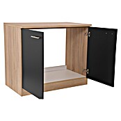 Respekta Merle Spülenunterschrank (B x T x H: 100 x 60 x 84,8 cm, Schwarz) | BAUHAUS