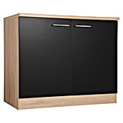 Respekta Merle Spülenunterschrank (B x T x H: 100 x 60 x 84,8 cm, Schwarz) | BAUHAUS