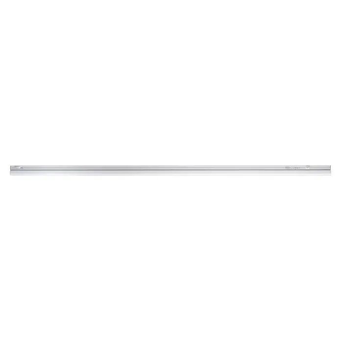 Alverlamp Regleta LED T5 - 20 W, L x An x Al: 120 x 3,7 x 2,2 cm, Blanco cálido - Esta imagen muestra una mesa lisa de color gris, ideal para diseños minimalistas o como superficie de trabajo neutra en la oficina.