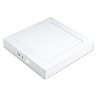 Alverlamp Foco downlight de superficie LED (20 W, L x An x Al: 22,2 x 22,2 x 3,2 cm, Blanco cálido, Blanco)