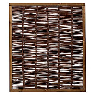 Plus Sichtschutzelement mit Rahmen (B x H: 120 x 140 cm, Braun)