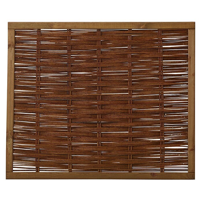 Plus Sichtschutzelement mit Rahmen (B x H: 120 x 100 cm, Braun) | BAUHAUS