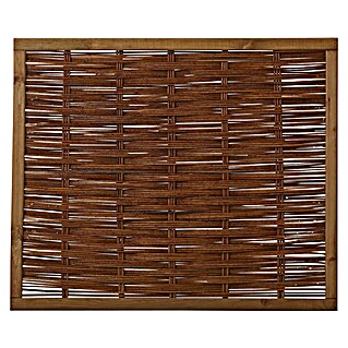 Plus Sichtschutzelement mit Rahmen (B x H: 120 x 100 cm, Braun)