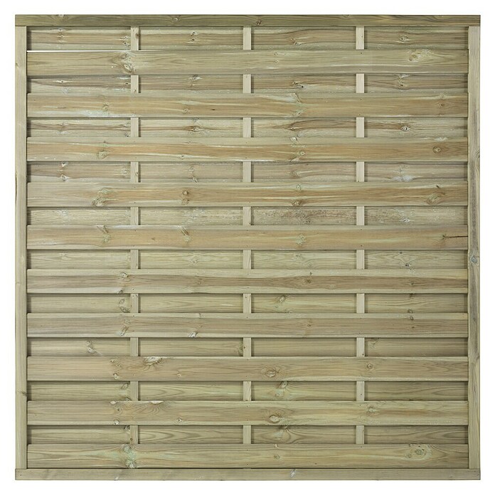Plus Sichtschutzelement Bergen (180 x 180 cm, Natur) | BAUHAUS