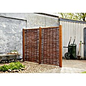 Plus Sichtschutzelement mit Rahmen (B x H: 120 x 180 cm, Braun) | BAUHAUS