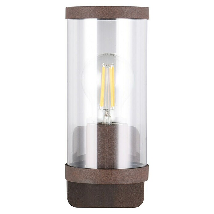 Trio Lighting Aplique exterior Bonito (28 W, 9 x 9 x 23 cm, Marrón, IP44) | BAUHAUS
