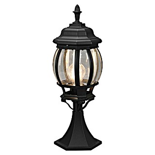 Trio Lighting Sobremuro exterior Elvo (60 W, Color del marco: Negro, 17 x 17 x 49 cm, Sin bombillas)