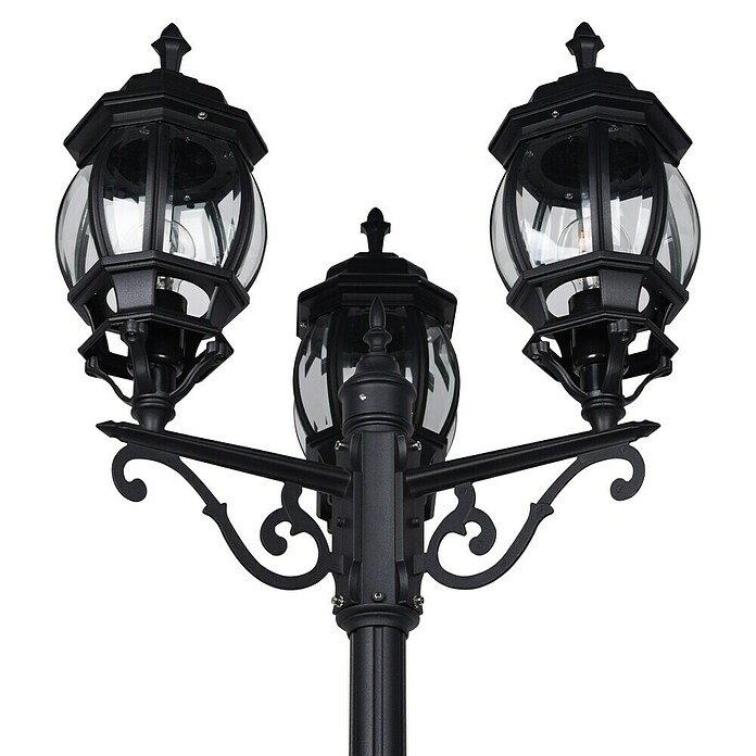 Trio Lighting Farola Elvo (60 W, Color del marco: Negro, Altura: 240 cm) | BAUHAUS