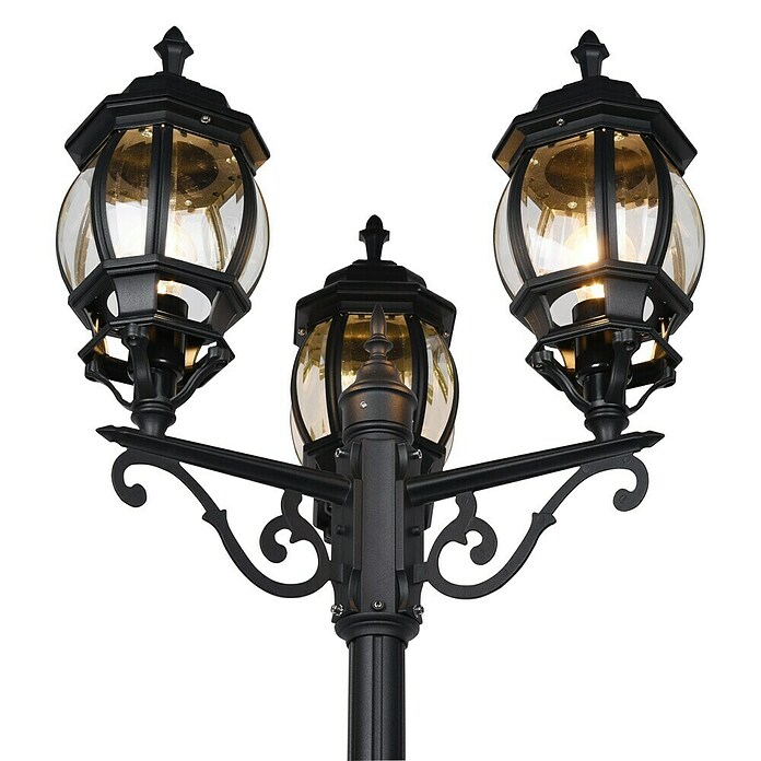 Trio Lighting Farola Elvo (60 W, Color del marco: Negro, Altura: 240 cm) | BAUHAUS