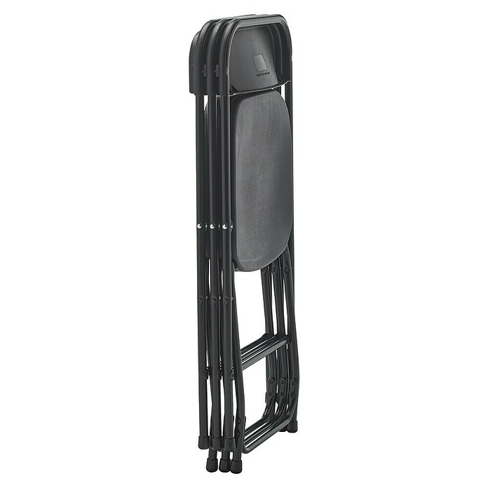 Silla de jardín Every (L x An x Al: 45 x 46 x 80 cm, Negro, HDPE/Acero) | BAUHAUS