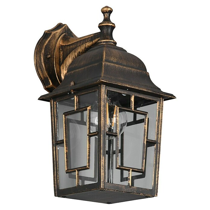 Trio Lighting Aplique exterior Volturno (60 W, 19 x 15 x 30 cm, Bronce, IP44) | BAUHAUS
