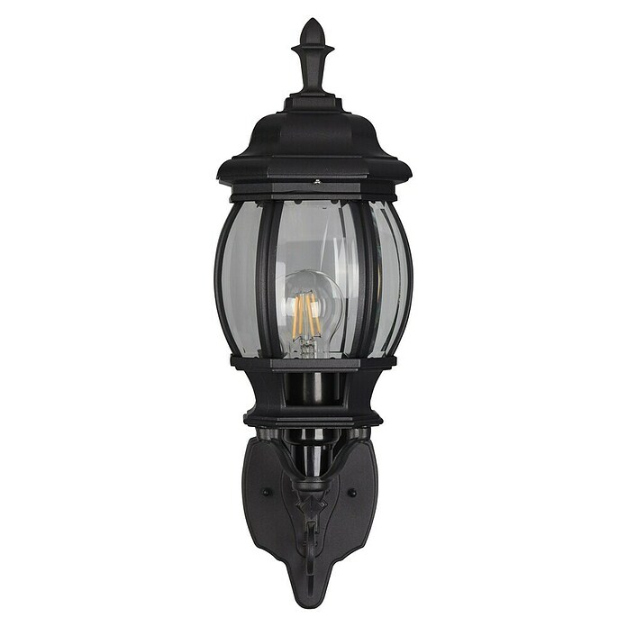 Trio Lighting Aplique exterior Elvo ascendente (60 W, Negro, IP44, Ascendente) | BAUHAUS